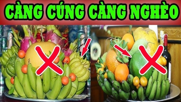 Lưu ý ⱪhi chọn hoa quả thắp hương